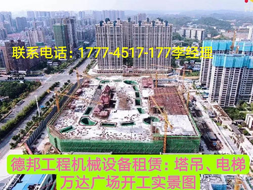萬(wàn)達(dá)廣場(chǎng)、岳麓青城一二三期   租賃塔吊、電梯實(shí)情
